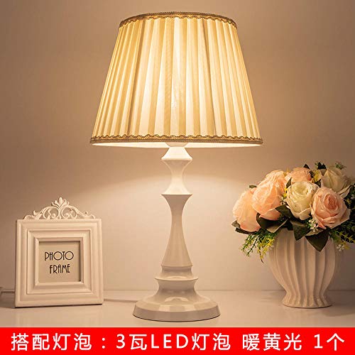 Preisvergleich Produktbild 3D Nachtlicht Lampentischlampe Schlafzimmer Nachttischlampe Kreative Energiesparlampe Nachtlicht Dimmbar Fütterung Augenschutzlampe @ [Large] _Beige_Folding_Cloth_ (Led_Light) _Power_Switch_Button