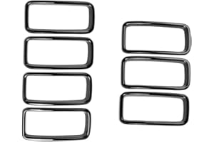 MASO Inserti Griglia Trim Copertura Griglia Profili Di Copertura Per Griglia Auto Griglia Anteriore Dell’Auto Compatibile con Jeep Renegade 2019-2022 in ABS