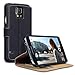 Whaletraders Samsung Galaxy S4, S3, S4 mini, S3 mini and Galaxy Note 3 III Wallet Case Cover Pouch With Free Screen Protector and Mini Stylus (Samsung S3, Black Wallet)