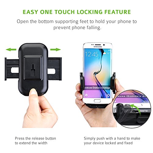 Soporte M  vil Coche  Pictek Soporte y Montaje M  vil Universal  Rotaci  n de 360 Grados  Soporte Fuerte   Brazo Ajustable para Parabrisas y Salpicadero con Ventosa  para iPhone X 8 Samsung Galaxy S9  S9 Plus y Otros