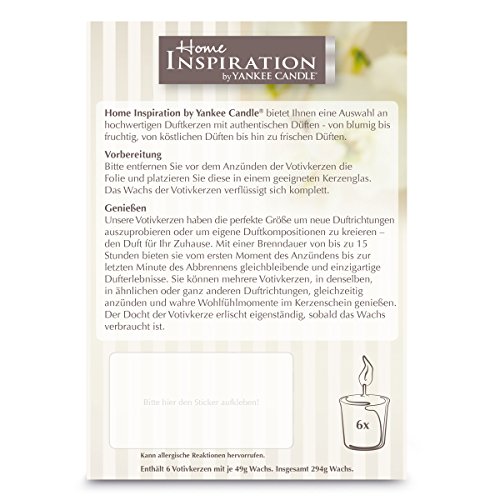 Home Inspiration by Yankee Candle – Geschenkset zum Geburtstag oder Muttertag – 6 Votivkerzen in dekorativer Verpackung - 4