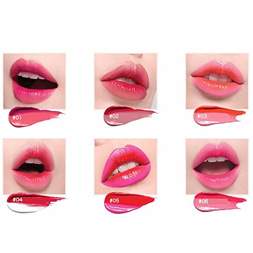 Moresave Doppelt Gradient Farbe Matt wasserdicht Lippenstift Langlebig Lipgloss - 2