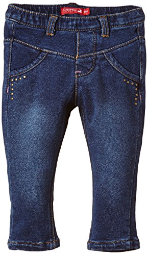 Chipie Baby Girls Arty School Plain Jeans, Blue (stone Wash), 6-12 months (Manufacturer size: 12 mois)