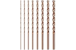 URPIZY Extra Long Cobalt Steel Drill Bit, 200mm Length, for Metal and Stainless Steel (3mm)