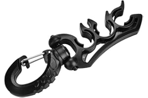 DILWE Tuyau de plongée, 3 Couleurs Porte-Tuyau de plongée avec Clip en Plastique Double BCD Détendeur de Tuyau de plongée Accessoires de plongée(Noir)