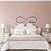 Price comparison product image Wall Sticker Home Art Quotes Wall Stickers Bedroom Decor , Personalized Infinity Symbol Bedroom Wallpaper Decals Love Quotes Painting Wall Art