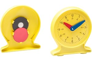 WISSNER tidsundervisningsklocka för barn – förskola och grundskola synkron klocka