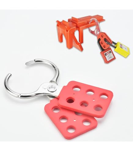 Multiple Padlocks Adapter Abus 701r Lock Off Hasp - Red 2 ABUS 701R Lock-Off Hasp (Red) - Steel ...