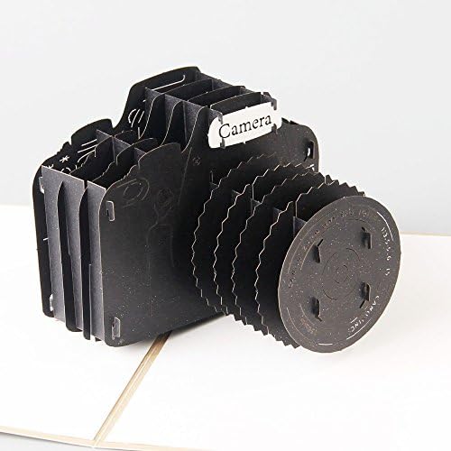 UNIQUEplus Camera Creative 3D Pop UP Greeting Gift Cards for Birthday, Father's Day, Thank You, Best Wishes OR Any Occasion