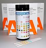 ALLTEST 10 Parameter Urine Testing Strips packs of 100 Urinalysis Multisticks Urine Strip Test Stick Strips for Blood, Billirubin, Urobiligen, Ketone, Protein, Nitrite, Glucose, PH, Specific Gravity, Leucocytes - CE marked (1)