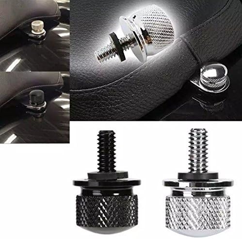 Morax Black/Chrome Seat Bolt Screw 1/4-20 Screw Custom Seat