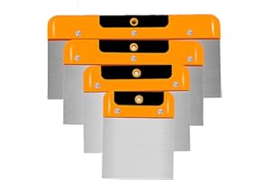 DDGAO Wallpaper Scraper, 4 Pcs Stainless Steel Paint Scraper Filling Putty Knife Set for Walls (4，6，8，10Inches)
