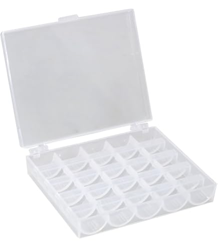 Scatola Porta Bobine Da Cucito Con 42 Scomparti - Organizzatore Filo Trasparente - Foto 6