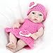 Produktbild ECMQS Nettes Mädchen Silikon Reborn Realike Baby Puppen, handgemachte lebensechte Silikon Vinyl Ganzkörper wasserdichte Mädchen Geschenk Puppe 11 Zoll
