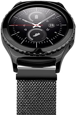 Samsung Gear S2 Classic Strap,Sundaree Metal Magnetic Milanese SmartWatch Band Replacement Strap for Samsung Gear S2 Classic(Milanese-Black)