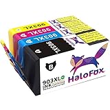 HaloFox 4 Cartucce d'inchiostro 903XL Alta Capacità 903 XL Sostituire per HP OfficeJet Pro 6960 6970 OfficeJet 6950 All-in-One Stampante