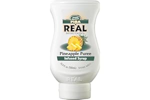Reàl Infused Exotics, Pineapple, 500 ml, Sciroppo di Ananas della Costa Rica, Vegano e Gluten Free, Squeeze Bottle, Ideale per Cocktail Tropicali, Frullati, Dessert e Topping