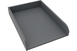 regalik Universal Changing Top, Changing Table Topper for Dressers of Any Width, Removable Changing Unit, Rounded Front Panels, Graphite, 72cm x 54cm