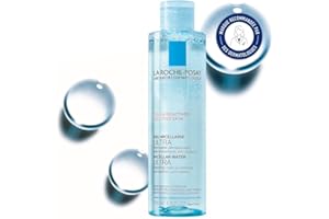 La Roche-Posay, Toleriane, Eau Micellaire, Démaquillant et Nettoyant Visage et Yeux, Adapté aux Peaux Sensibles et Réactives, Sans Parfum, Composition Hypoallergénique et Non Comédogène, 200 ml