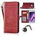 Produktbild PU pour Samsung Galaxy A3 (2017) Bookstyle Étui fleurs Fleur Housse en Cuir Case à rabat pour Samsung Galaxy A3 (2017) Coque de protection Portefeuille TPU Case (+Bouchons de poussière) (6)
