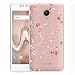 Produktbild Hülle für Wiko Tommy 2 , IJIA Transparente Rosa Plum Blume TPU Weich Silikon Stoßkasten Cover Handyhülle Schutzhülle Handyhüllen Schale Case Tasche für Wiko Tommy 2 (5.0")