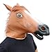 Produktbild BNMY Pferde Maske Einhorn Schwarzes Pferd Braunes Pferd Latex-Produkte Eine Größe Halloween Tanzparty Party Geeignet Für Jedes Alter Tierische Maske,2