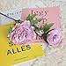 Produktbild gaddrt Silk Flower Künstliche Seide gefälschte Blumen Pfingstrose Blumenhochzeit Blumenstrauß Braut Hortensie Dekor (lila)