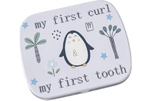 Maisie Moo Gifts Limited My First Curl My First Tooth Baby's Trinket Box Mini Keepsake Tin