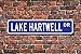 Produktbild Fhdang Decor Lake Hartwell, Lake Hartwell Schild, Lake Hartwell Geschenk, GA-SC Border Lake, Lake Hartwell Besucher, Custom Street Schild, Metallschild, 10,2 x 45,7 cm