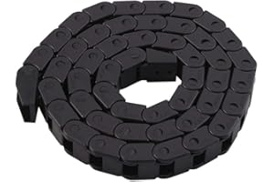 Broco Catena Portacavi, catena portacavi in nylon nero R28 1000mm/40"Long per stampante 3D/macchina del router di CNC