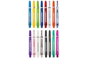 Dart Stems Lot de 5 tiges Flechettes Harrows en polyuréthane thermoplastique - 10 couleurs et 3 longueurs au choix.