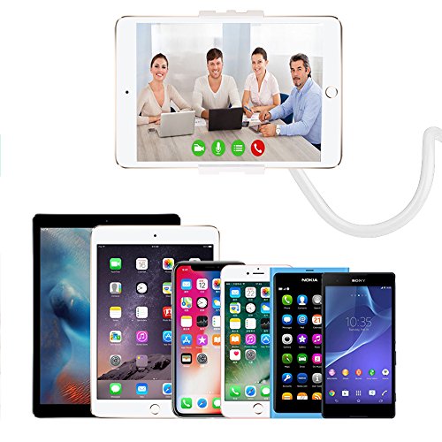 Flexibler Handy StÃ¤nder Tablet Halter, Afunta lang Arm Lazy Smartphone-Halterung, universal 360Â Rotation Klemme Schwanenhals-Halterung fÃ¼r iPad iPhone Android, Schreibtisch Bett Tisch BÃ¼ro Bad