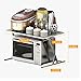 Produktbild A J S Shelf ZTH Lagerregal Multi-Typ Verfügbares Küchenregal Lagerregal Metall Mikrowellenherd Rack Gewürzbelastung 55kg A+ (Farbe : A)
