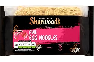 SHARWOOD'S Sharwood’s Fine Egg Noodles – Authentic Chinese Style, Quick-Cook & Versatile, 226 g (Pack of 1)