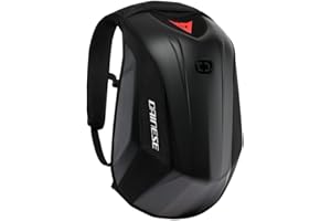 Dainese Sac À Dos Moto D-mach 2, Aérodynamique et Ergonomique, avec Compartiments pour Ordinateur Portable et Chaussures, Sangle de Casque, Étanche