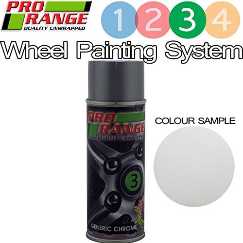 Pro Alloy Wheel Chrome 400ml Quick Drying Aerosol Colour Paint Pro Wheel Colour Paint Stage3