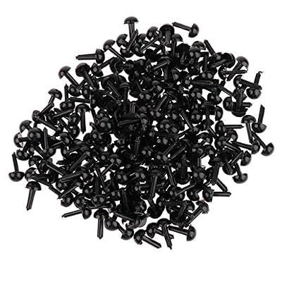 Homyl 200 / Set Yeux de Sécurité en Plastique pour Poupées Réparation - 3 mm / 4 mm / 5 mm / 6 mm - 3 MM