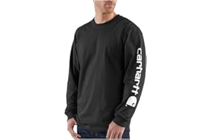 Carhartt Lockere Passform, Schweres Langarm-t-Shirt Mit Logo-ärmeln T-Shirt d'utilité Professionnelle Homme (Lot de 1)
