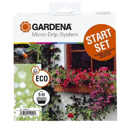 Gardena 1402-20 Micro-Drip-System Start-Set für Blumenkästen