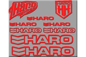 Ecoshirt NG-A437-5DIQ Autocollants HARO Bikes R200 Stickers Autocollants Rouge