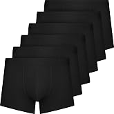 QINCAO Men's Boxer Shorts, Pack of 6, Without Logo, Comfortable Cotton | Premium Cotton, Soft Edges Without Hems, Slim Fit, N