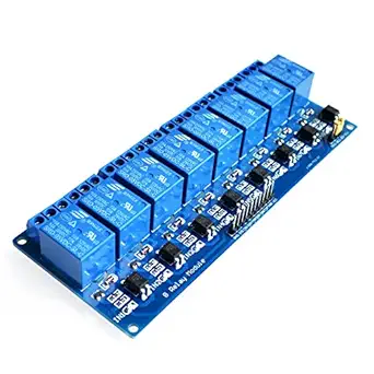 Robodo MO25 5V 10A 8 CH Channel OPTO COUPLER Relay Board Module for Arduino Raspberry Pi