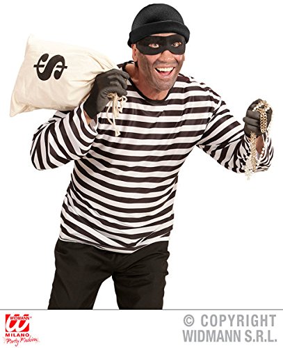 Buy Mens Thief Costume for Villian Robber Highwayman Fancy Dress