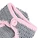 Babe Mall Inc® Fashion Unisex New-born Boy Girl Crochet Knitted Baby Outfits Costume Set Photography Photo Prop-Grey Bunny Rabbit