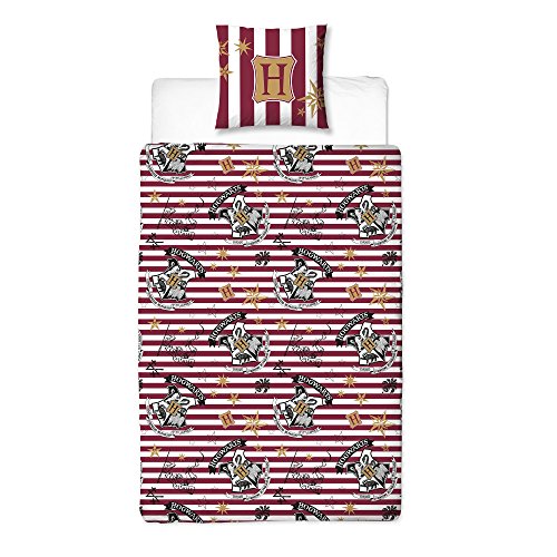 Harry-Potter-Wende-Bettwsche-Hogwarts-Wappen-2tlg-80x80cm-135x200cm-Baumwolle-Rot-wei