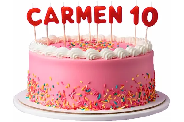 Fundación Nuestra Señora del Camino Velas de cumpleaños Personalizadas con Nombre, Edad y Color | Velas cumpleaños Originales para Tarta | Decoración Tartas cumpleaños | Velas para Tarta