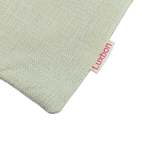 Luxbon 2er Set Pug Hund Leinen Kissenbezug Lendenkissen Wurfkissenbezug Pillowcase Cafe Zimmer Auto Deko 45 x 45 cm - 5