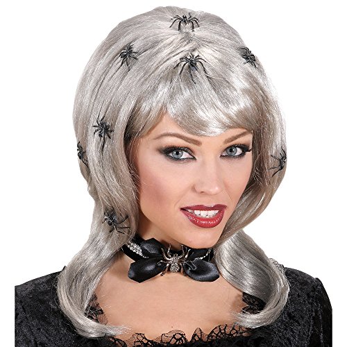 Preisvergleich Produktbild WIDMANN - Perücke Spiderlady mit Spinnen