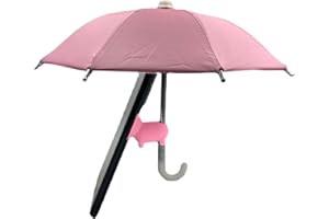 Anloximt Regenschirm Telefon Schirm Handy Schirm Sonnenschirm Telefon Regenschirm Saugnapf Ständer Mini Regenschirm für Handy Handy Sonnenschirm Abdeckung