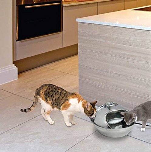 Cats-And-Dogs-Pet-Drinking-Fountain-18-Liter-Capacity-Encourages-Your-Pet-To-Drink-More-Water-Dishwasher-Safe-Stainless-Steel-Bowl